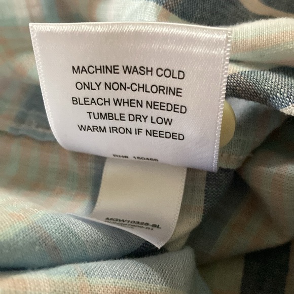 Even Tide mens L slim short sleeve button down shirt casual beachy summer - Picture 9 of 9